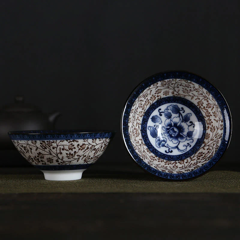 Buddha Stones Fiori Fu Carattere Montagne Loto Fiori di ciliegio Tazza da tè in ceramica Tazza da tè Kung Fu - Image 8