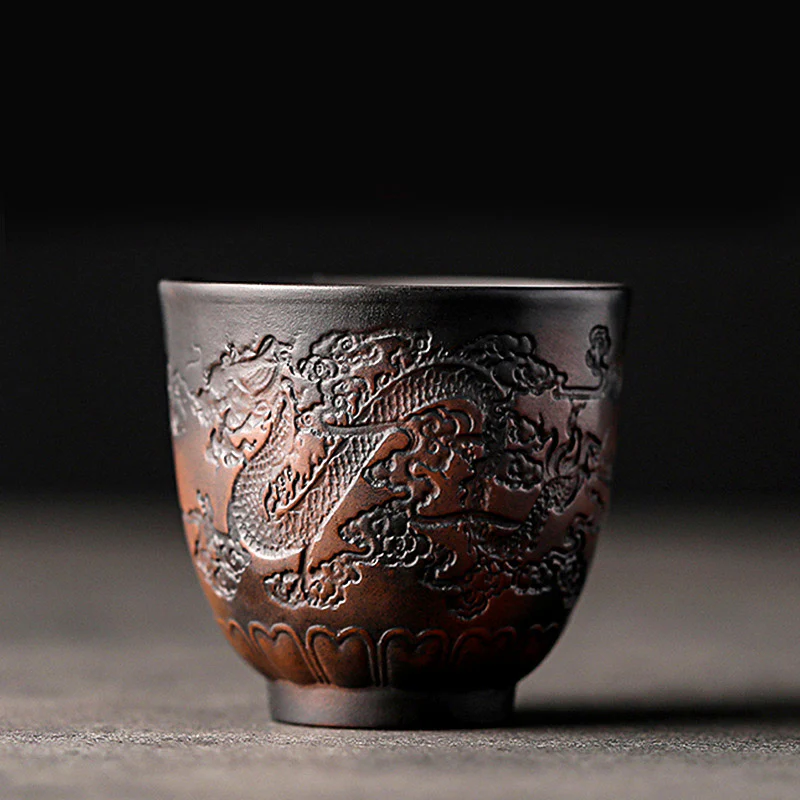 Buddha Stones Foglia di Loto Fiore Paesaggio Drago Bambù Tazza da Tè in Ceramica Kung Fu Tazza da Tè Ciotola - Image 11