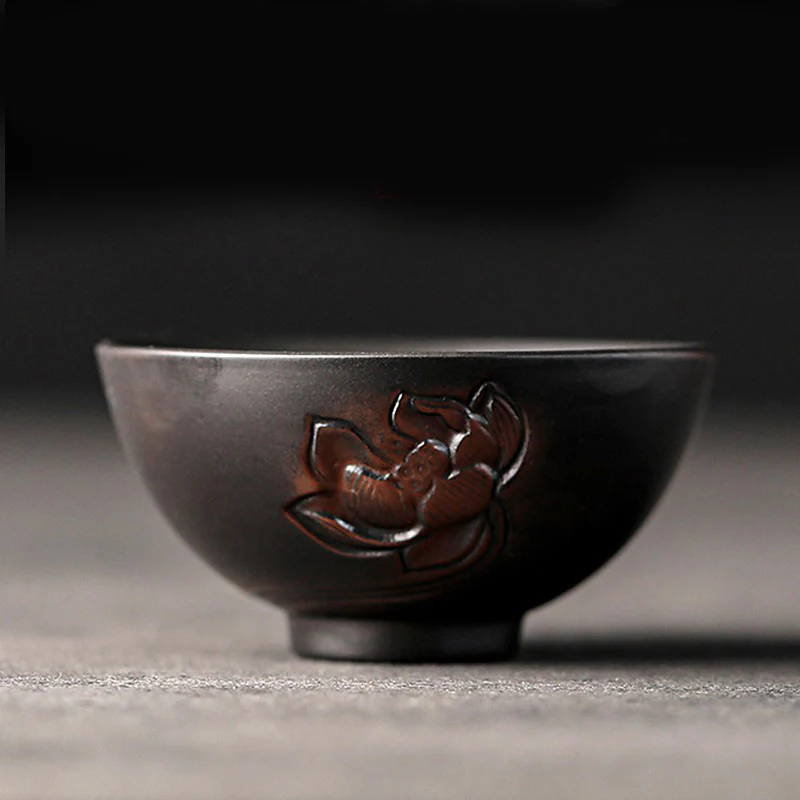 Buddha Stones Foglia di Loto Fiore Paesaggio Drago Bambù Tazza da Tè in Ceramica Kung Fu Tazza da Tè Ciotola - Image 14