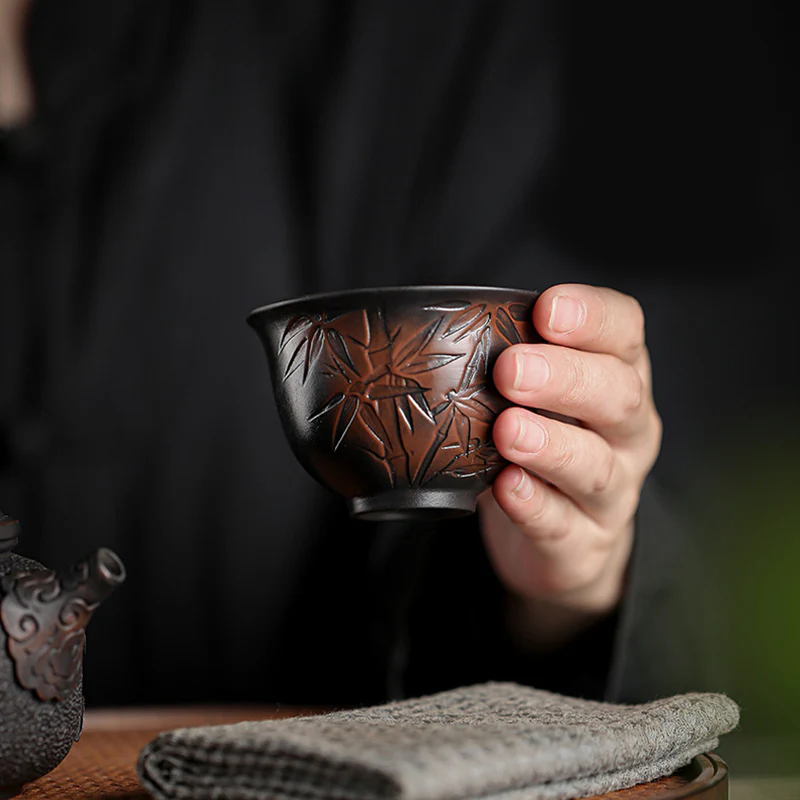 Buddha Stones Foglia di Loto Fiore Paesaggio Drago Bambù Tazza da Tè in Ceramica Kung Fu Tazza da Tè Ciotola - Image 17