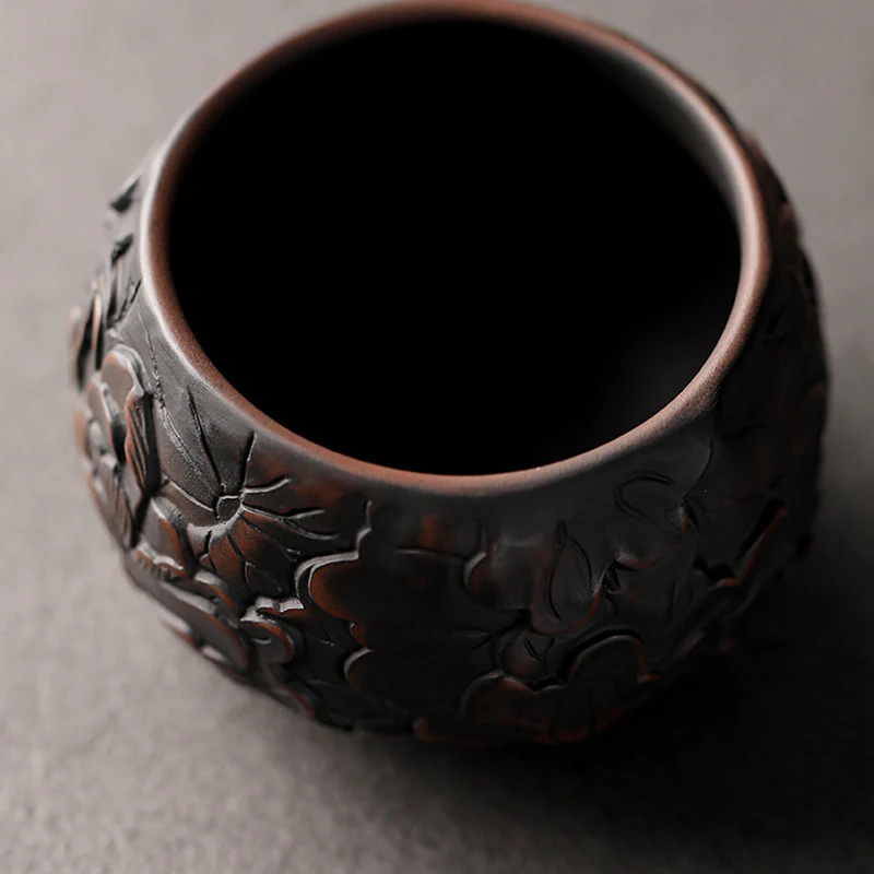 Buddha Stones Foglia di Loto Fiore Paesaggio Drago Bambù Tazza da Tè in Ceramica Kung Fu Tazza da Tè Ciotola - Image 5