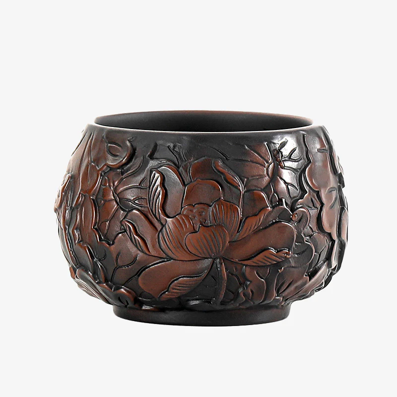 Buddha Stones Foglia di Loto Fiore Paesaggio Drago Bambù Tazza da Tè in Ceramica Kung Fu Tazza da Tè Ciotola - Image 7