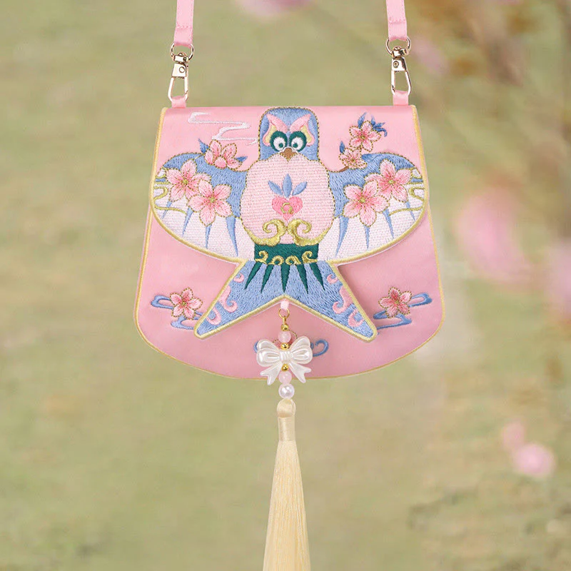 Buddha Stones Fortuna Ricamo Loto Koi Pesce Coniglio Fiore Borsa Hanfu Borsa a Tracolla Borsa a Tracolla - Image 27