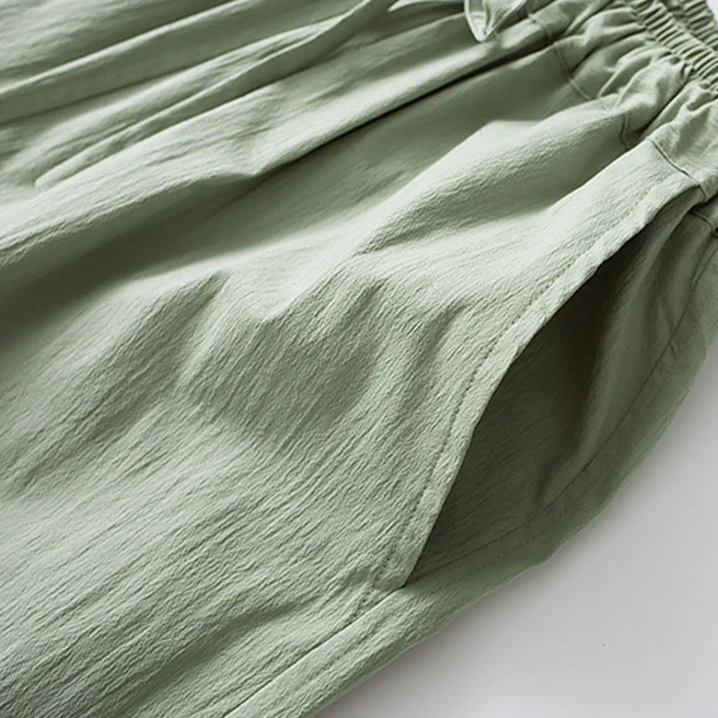 Buddha Stones Frog-Bottone Camicia Manica Tre Quarti Pantaloni Abito Uomo - Image 19