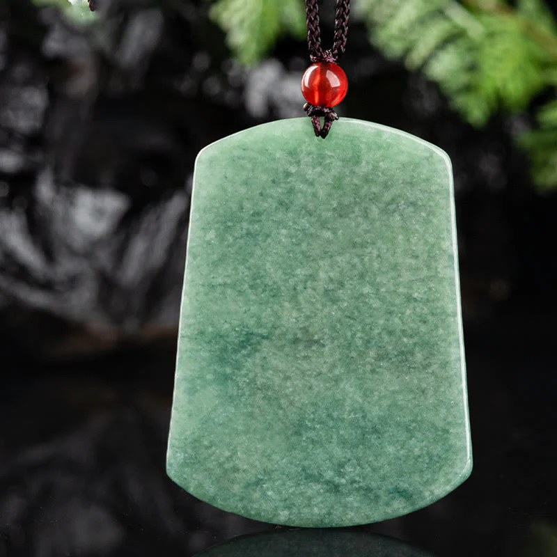 Buddha Stones Giada naturale Zodiaco cinese Drago Mare Fortuna Collana con ciondolo - Image 8