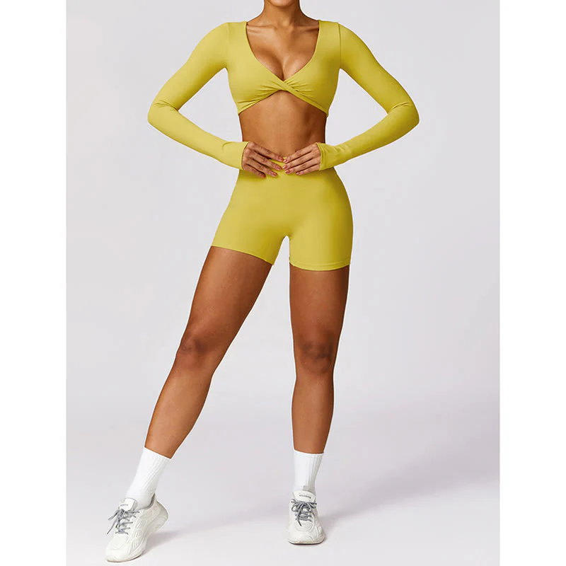 Buddha Stones Gym Sport Yoga Reggiseno senza schienale Canotta corta Pantaloncini traspiranti - Image 41