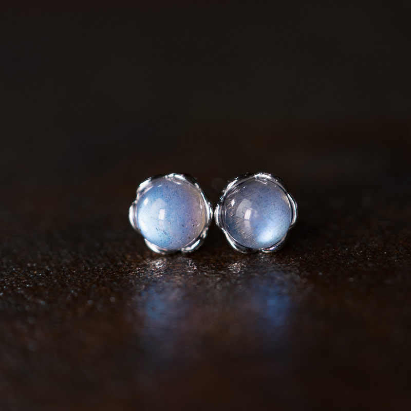 Buddha Stones in argento sterling 925 con pietra di luna positiva - Image 4