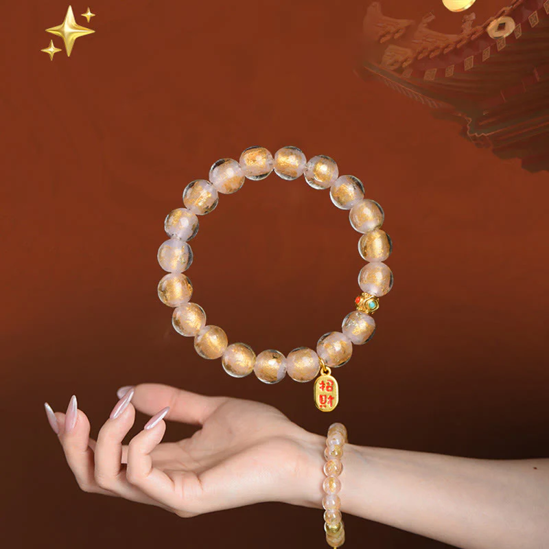Buddha Stones, incenso tibetano, cenere, perline di vetro Liuli, fortuna, carattere Fu, braccialetto con ciondolo - Image 10