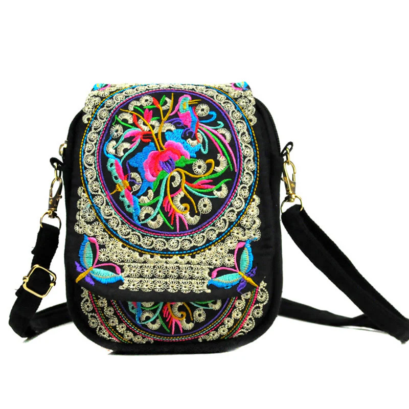 Buddha Stones Inula Flower Peony Ricamo Tela Shopping Borsa Borsa A Tracolla - Image 8