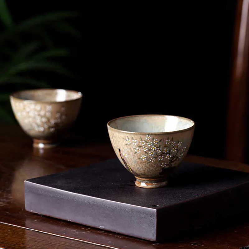 Buddha Stones Jingdezhen dipinte a mano Ru Kiln porcellana Hanfu ragazza fiore tazza da tè in ceramica Kung Fu tazze da tè - Image 10