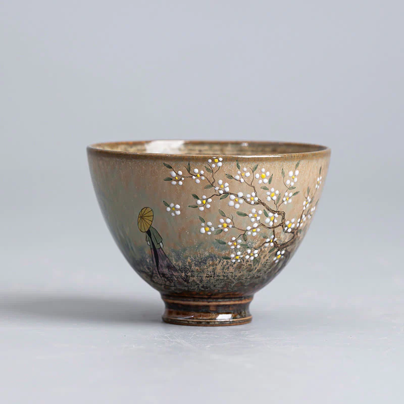Buddha Stones Jingdezhen dipinte a mano Ru Kiln porcellana Hanfu ragazza fiore tazza da tè in ceramica Kung Fu tazze da tè - Image 12