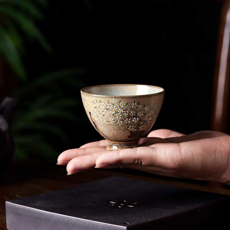 Buddha Stones Jingdezhen dipinte a mano Ru Kiln porcellana Hanfu ragazza fiore tazza da tè in ceramica Kung Fu tazze da tè - Image 8