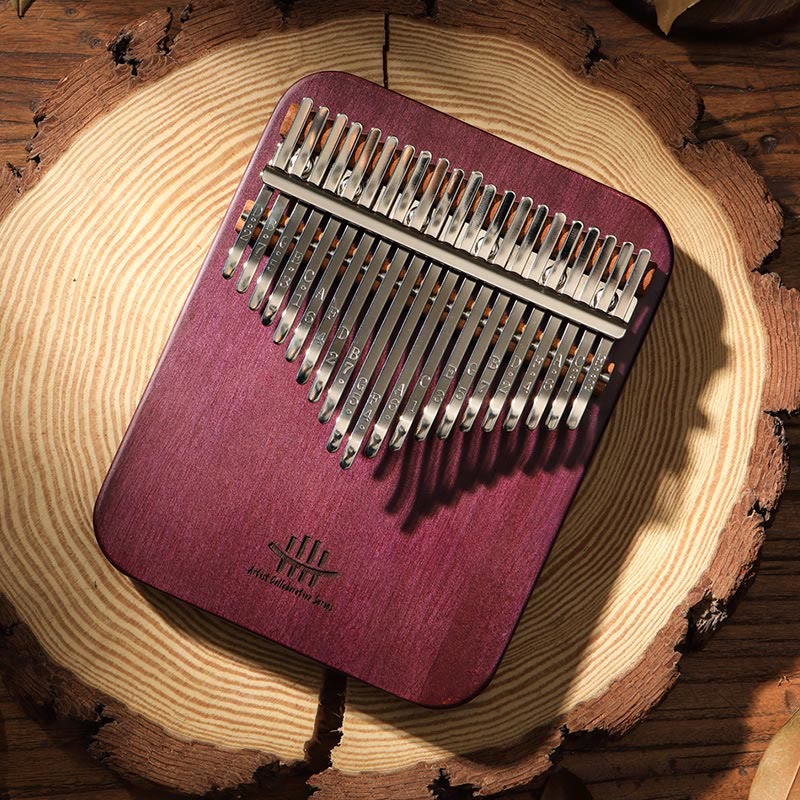 Buddha Stones Kalimba 21 tasti pianoforte a pollice Peltogyne Wood pianoforte portatile per dita