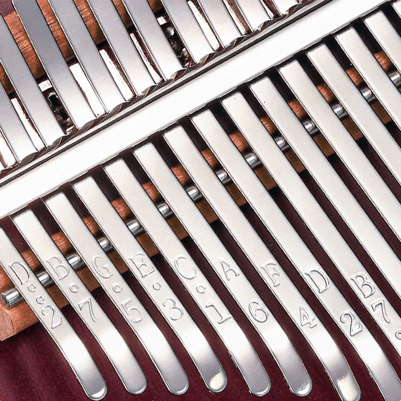 Buddha Stones Kalimba 21 tasti pianoforte a pollice Peltogyne Wood pianoforte portatile per dita - Image 7