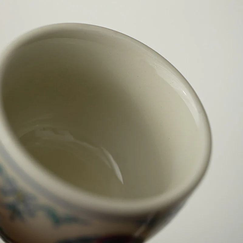 Buddha Stones Koi Fish Arowana Peonia Girasole Tazza da tè in ceramica Tazza da tè Kung Fu 60ml - Image 12