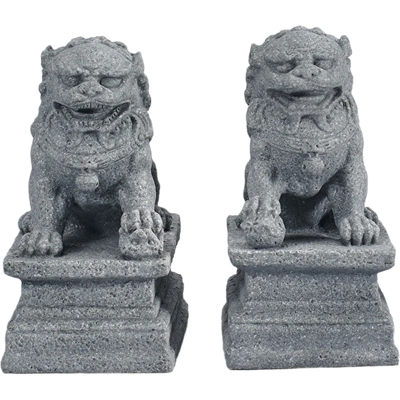 Buddha Stones Leone Fu Foo Cani Elefante Allontanare il Male Benedizione Decorazione della Casa - Image 11