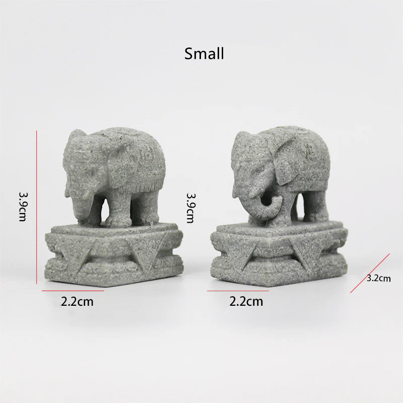 Buddha Stones Leone Fu Foo Cani Elefante Allontanare il Male Benedizione Decorazione della Casa - Image 15