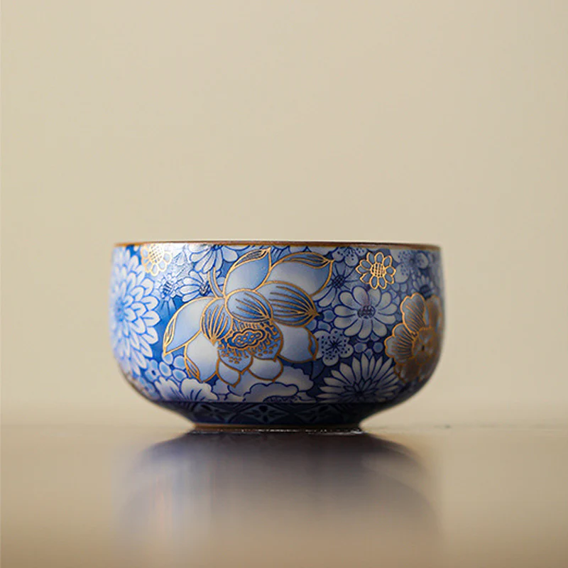 Buddha Stones Loto Crisantemo Fiore di Prugna Tazza da Tè Kung Fu Tazza da Tè Teiera - Image 2