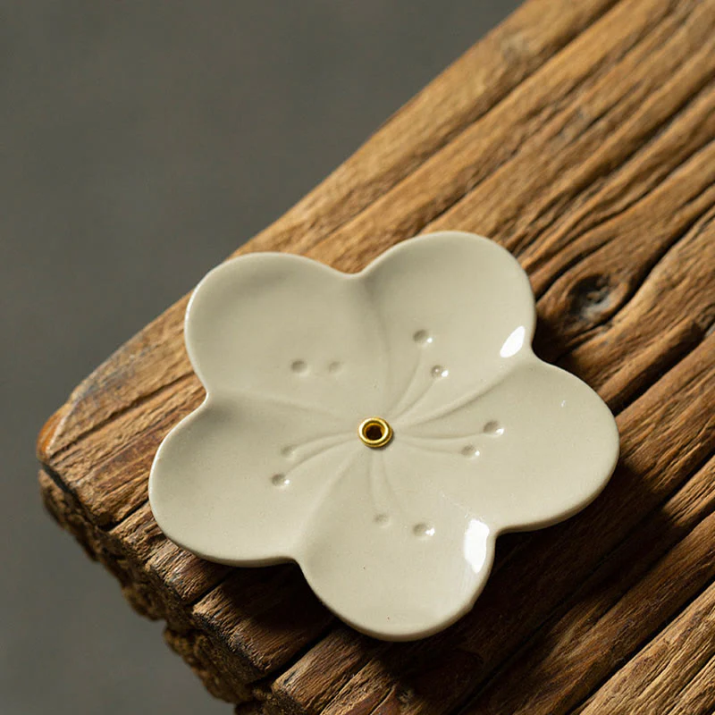 Buddha Stones, loto, fiore di ciliegio, fiore di prugna, crisantemo, bruciatore di incenso in ceramica curativo, decorazione - Image 6