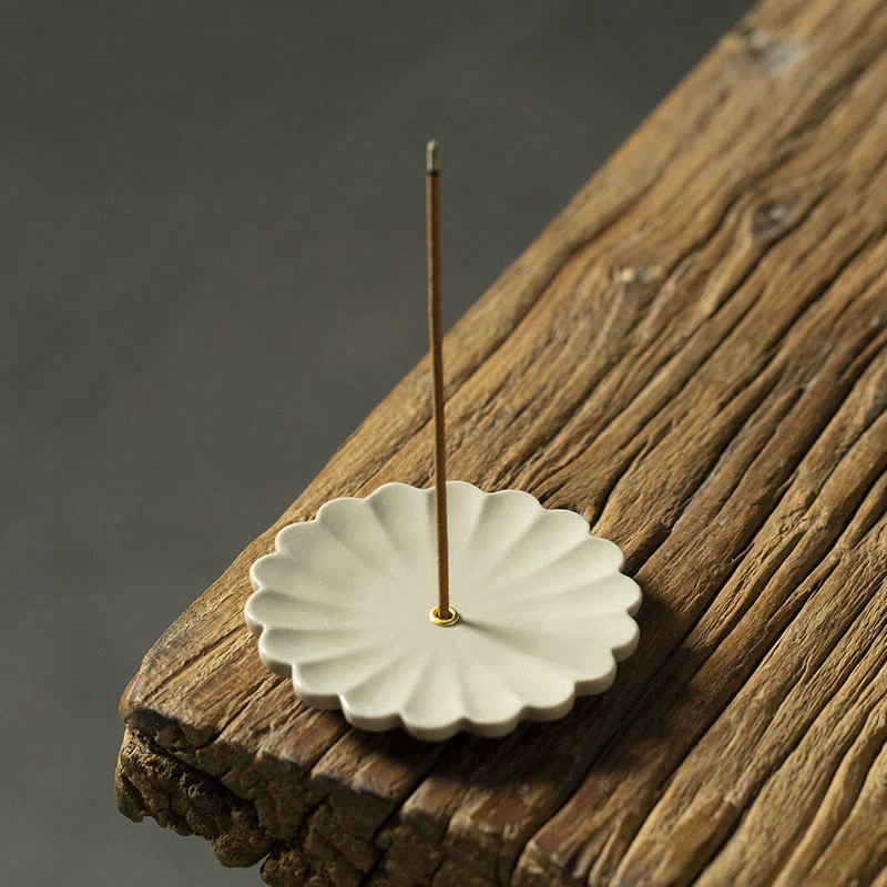 Buddha Stones, loto, fiore di ciliegio, fiore di prugna, crisantemo, bruciatore di incenso in ceramica curativo, decorazione - Image 8