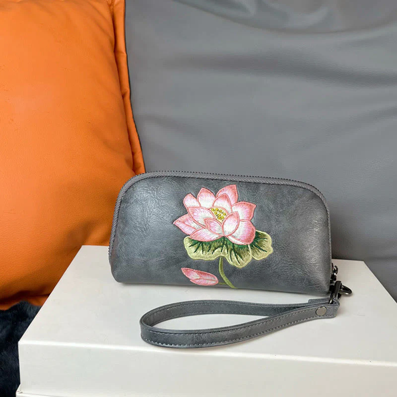 Buddha Stones Lotus Su Ricamo Viaggio Shopping Borsa Borsa - Image 2