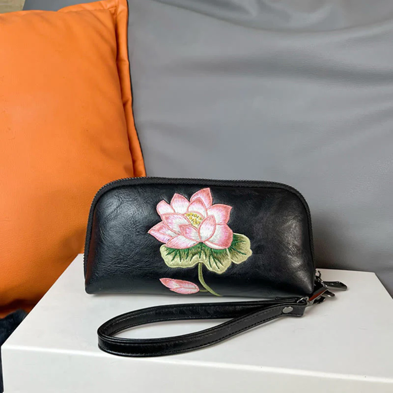 Buddha Stones Lotus Su Ricamo Viaggio Shopping Borsa Borsa - Image 7