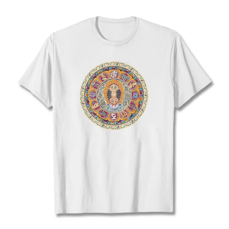 Buddha Stones Maglietta in cotone con mandala Dorje Vajra Buddha - Image 11