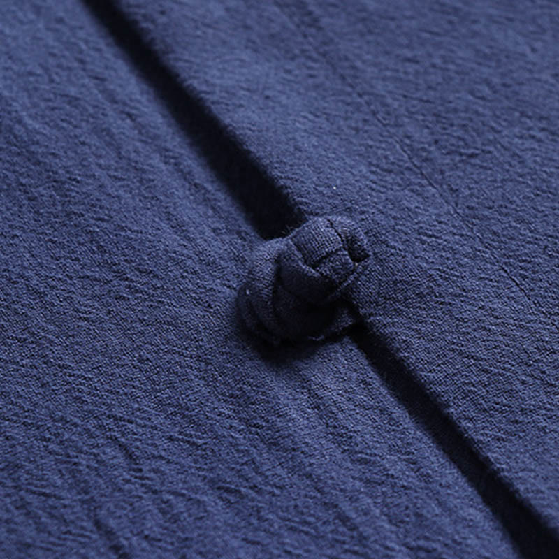 Buddha Stones Maniche a tre quarti Pantaloni corti in cotone Top e pantaloni Set da uomo - Image 14