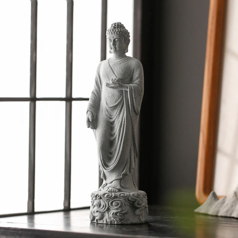 Buddha Stones Meditazione Buddha Nuvole di buon auspicio Design Serenità Decorazione della casa - Image 7