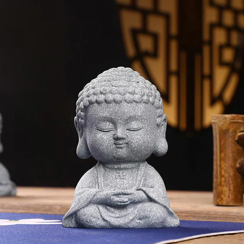 Buddha Stones Meditazione Preghiera del Buddha Compassione Serenità Decorazione della casa - Image 15
