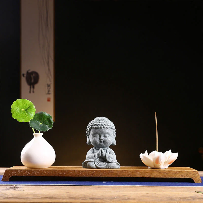 Buddha Stones Meditazione Preghiera del Buddha Compassione Serenità Decorazione della casa - Image 16