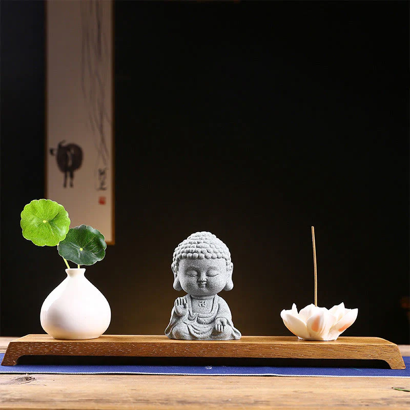 Buddha Stones Meditazione Preghiera del Buddha Compassione Serenità Decorazione della casa - Image 17