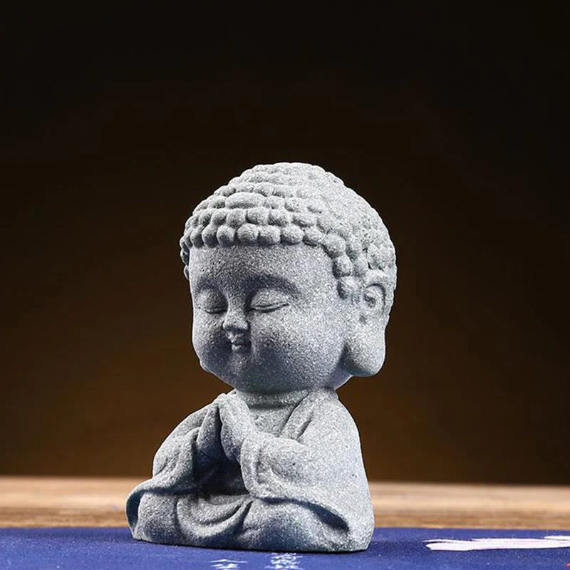 Buddha Stones Meditazione Preghiera del Buddha Compassione Serenità Decorazione della casa - Image 3