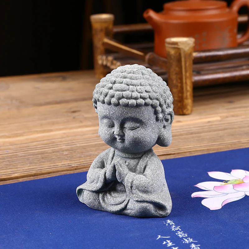 Buddha Stones Meditazione Preghiera del Buddha Compassione Serenità Decorazione della casa - Image 5