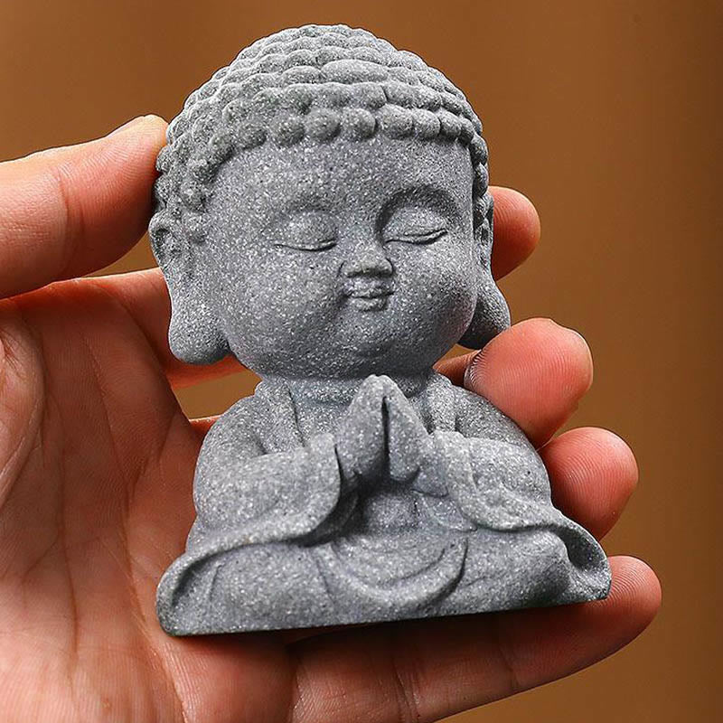 Buddha Stones Meditazione Preghiera del Buddha Compassione Serenità Decorazione della casa - Image 7