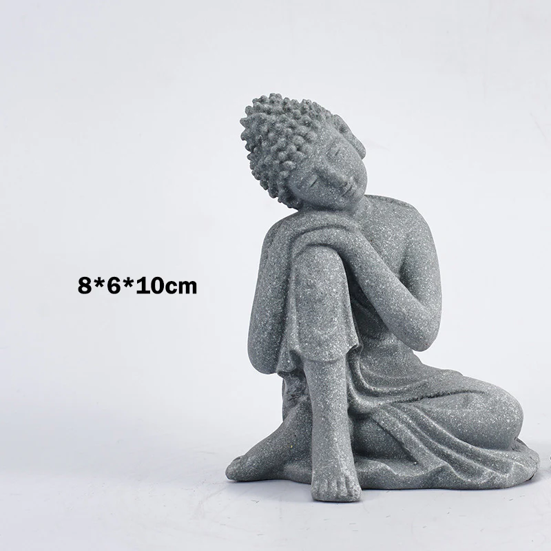 Buddha Stones Meditazione seduta Buddha Benedizione Compassione Decorazione - Image 10