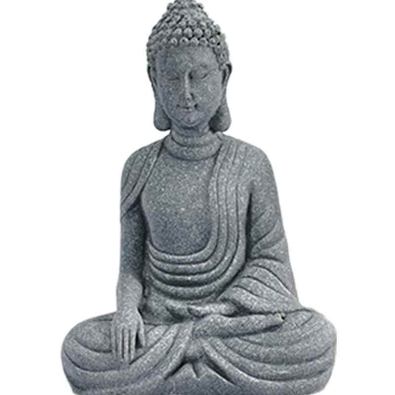 Buddha Stones Meditazione seduta Buddha Benedizione Compassione Decorazione - Image 15