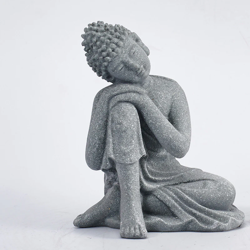 Buddha Stones Meditazione seduta Buddha Benedizione Compassione Decorazione - Image 16