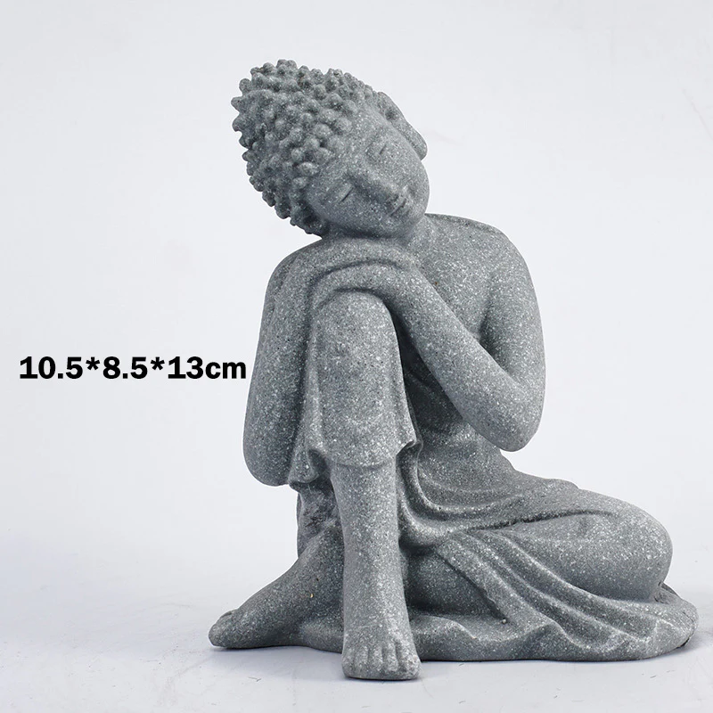 Buddha Stones Meditazione seduta Buddha Benedizione Compassione Decorazione - Image 18