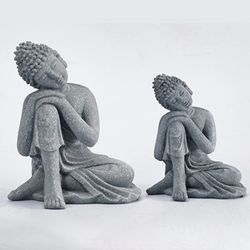 Buddha Stones Meditazione seduta Buddha Benedizione Compassione Decorazione - Image 19