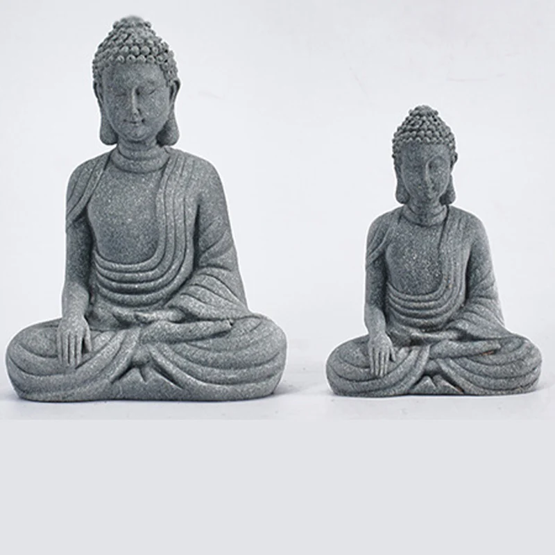 Buddha Stones Meditazione seduta Buddha Benedizione Compassione Decorazione - Image 7