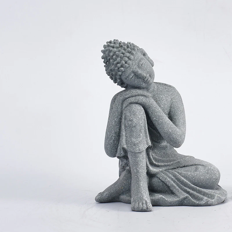 Buddha Stones Meditazione seduta Buddha Benedizione Compassione Decorazione - Image 8