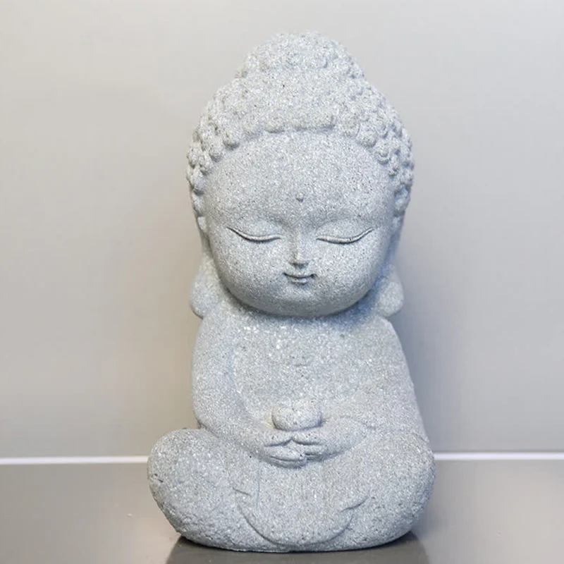 Buddha Stones Meditazione Statua del Buddha Compassione Decorazione della casa - Image 10