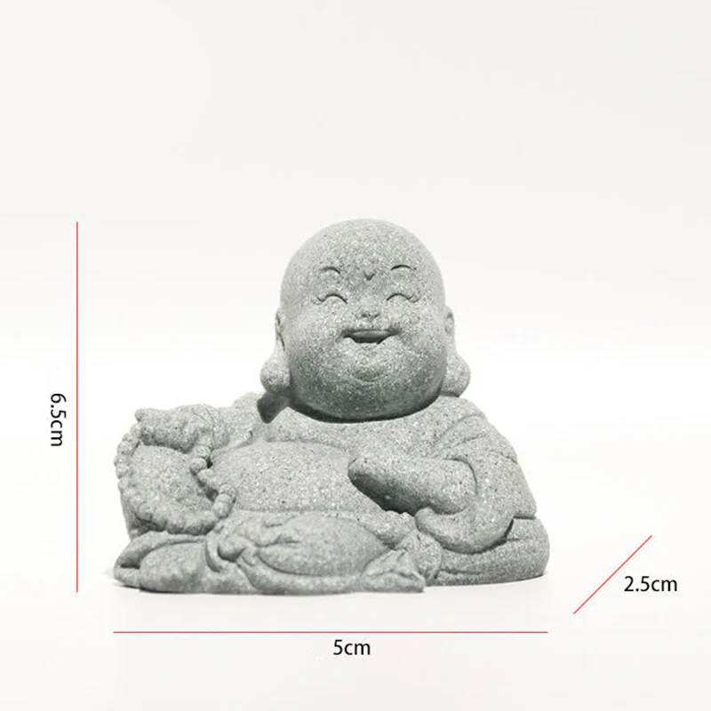 Buddha Stones Meditazione Statua del Buddha Compassione Decorazione della casa - Image 5