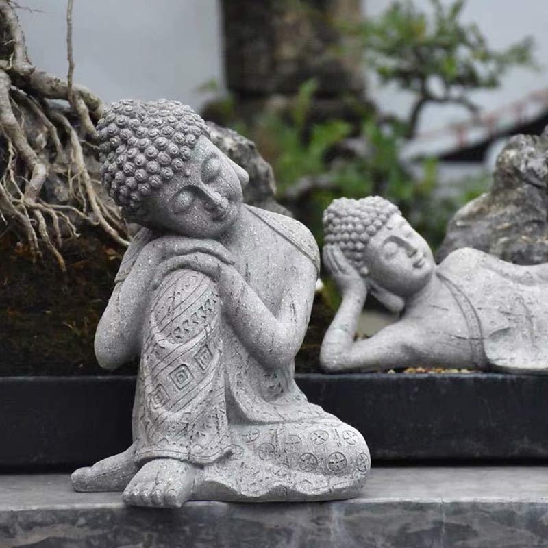 Buddha Stones Meditazione tibetana Benedizione del Buddha Compassione Serenità Decorazione della casa - Image 4