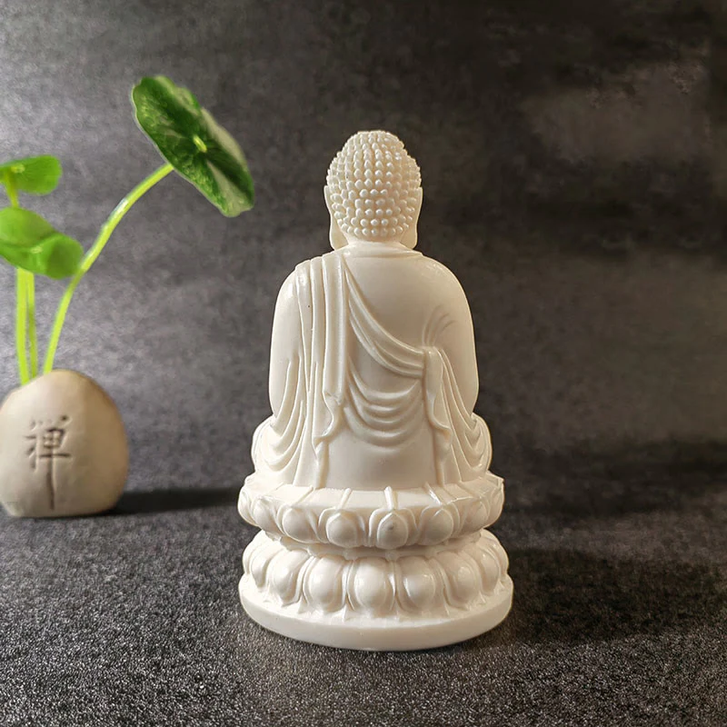 Buddha Stones Mini Avorio Frutta Tathagata Buddha Lotus Kwan Yin Avalokitesvara Manjusri Samantabhadra Serenity Desk Decorazione - Image 21