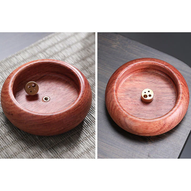 Buddha Stones Mini Legno di Ebano Palissandro Meditazione Bastone Guarigione Bruciatore di Incenso Decorazione - Image 11