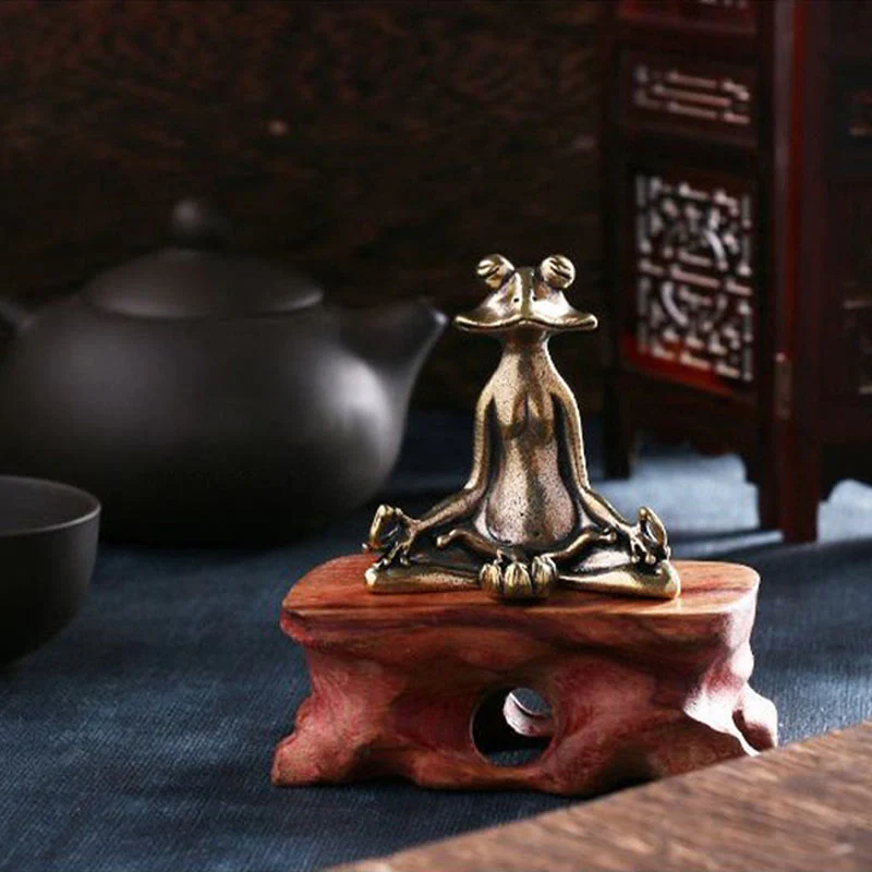 Buddha Stones Mini Piccola Rana Tartaruga Koi Pesce Lumaca Granchio Rame Ricchezza Decorazione per la casa - Image 10