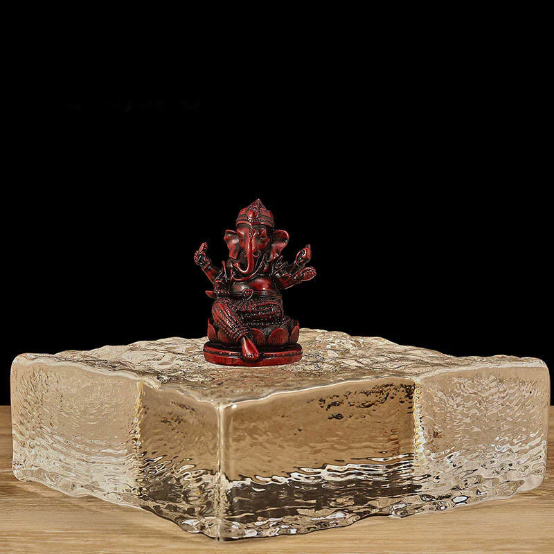 Buddha Stones Mini Piccolo Ganesh Ganpati Elefante Meditazione Statua Riflessione Casa Resina Decorazione - Image 16