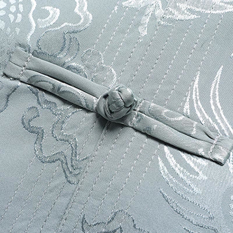 Buddha Stones Modello di drago Abito Tang Hanfu Uniforme tradizionale Maniche corte Pantaloni Abbigliamento Set da uomo - Image 5